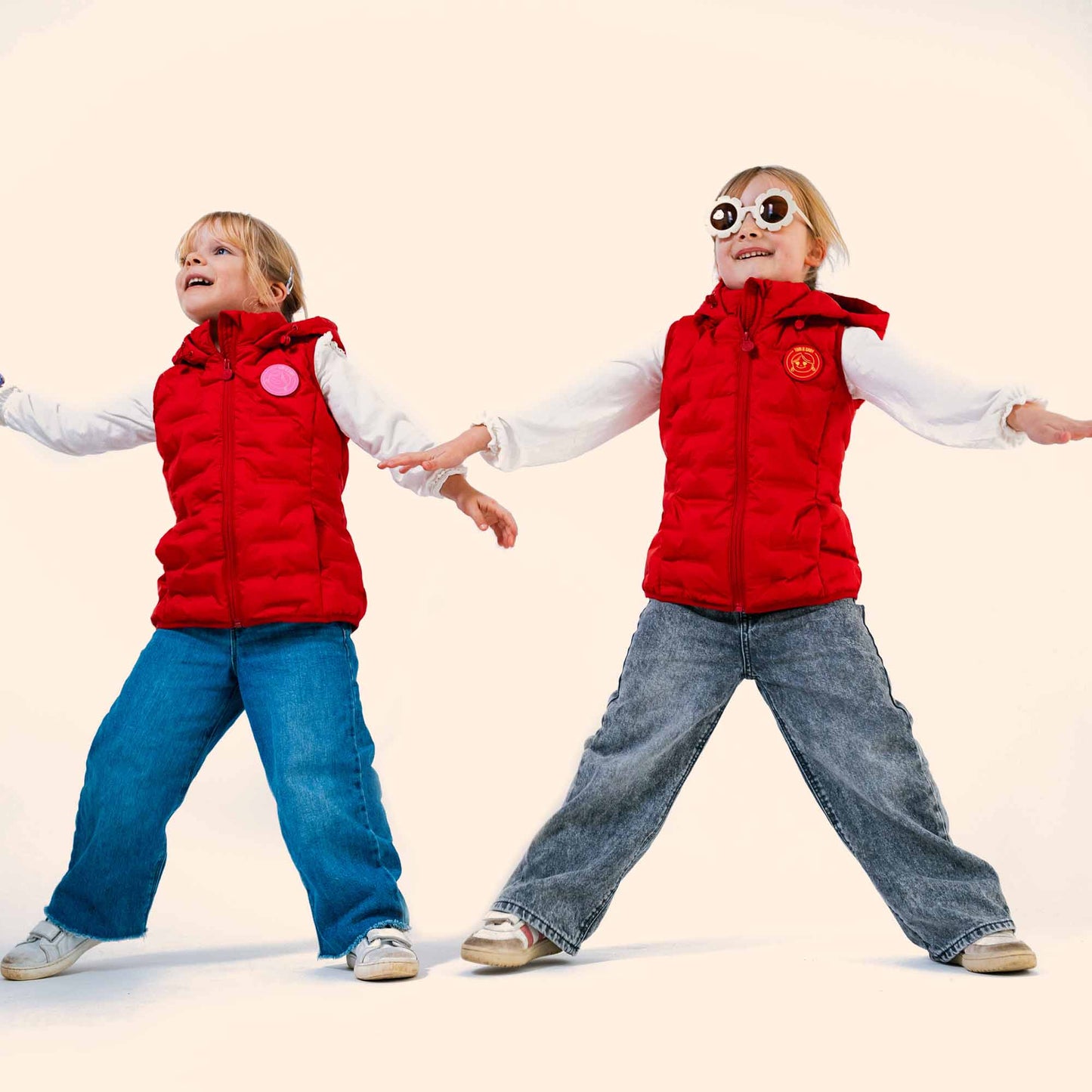 Girl sleeveless puffer jacket