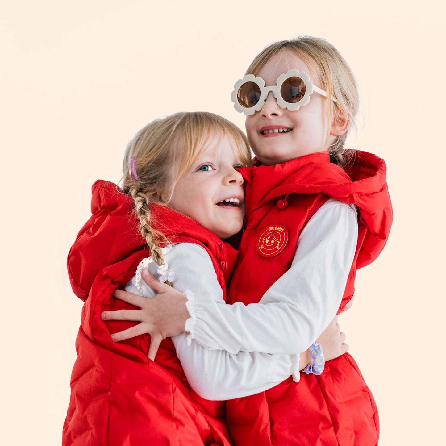 Girl sleeveless puffer jacket